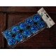 Blue Flower Tea Light Candles (set of 30)