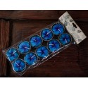 Blue Flower Tea Light Candles (set of 30)