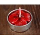 Red Flower Tea Light Candles (set of 30)