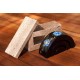 Half Moon Navy Blue Petal Flower Mango Wood Nesting Candle Holder