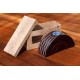 Half Moon Lazy Lines Mango Wood Nesting Candle Holder