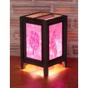 5x7 Purple Leaf Handmade Lamp