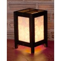5x7 White Sky Loop Handmade Lamp
