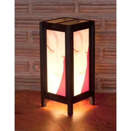 5x11 Meditating Budha Handmade Lamp