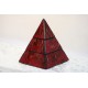 Fire Jewelry Pyramid Mosaic Glass Box