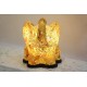 Citrine Elephant Mosaic Glass Lamp