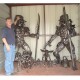 Two Meter High Predator with Spear
