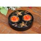 Yin & Yang Petaled Golden Way Flower Mango Wood Candle Holder