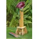 Bamboo Incense Iguana Holder Purple with a Green Body