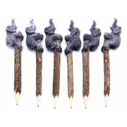Elephant Grey Personalized Pencils (set of 6)