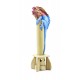 Bamboo Incense Iguana Holder Red With Blue Body