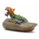 Green Dragon Reclaimed Teak Wood Sculpture