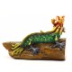 Green Dragon Reclaimed Teak Wood Sculpture