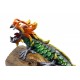 Green Dragon Reclaimed Teak Wood Sculpture