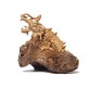 Teak Water Dragon Sculpture