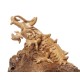 Teak Water Dragon Sculpture