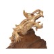 Teak Water Dragon Sculpture
