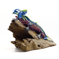 Indigo Blue Asian Water Dragon