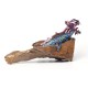 Navy Blue Dragon Statue Reclaimed Teak Root Dragon