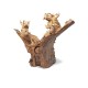 Twin Natural Driftwood Sculpture Dragon