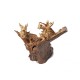 Twin Natural Driftwood Sculpture Dragon