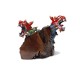 Twin Red Dragon Fantasy Statuette