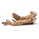Natural Teak Dragon Centerpiece Fantasy East Asian Sculpture