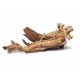 Natural Teak Dragon Centerpiece Fantasy East Asian Sculpture