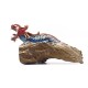 Red and Blue Man Cave  Dragon Statue  