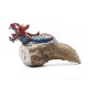 Red and Blue Man Cave  Dragon Statue  