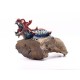 Red and Blue Man Cave  Dragon Statue  