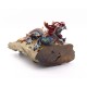 Red and Blue Man Cave  Dragon Statue  