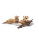 Natural Chinese Dragon Twin Statue