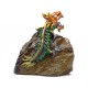 Green Teak Mountain Dragon Home Decor Centerpiece, 