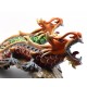 Multi Color Twin Teak Housewarming Dragon