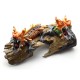 Multi Color Double Teak Housewarming Dragon
