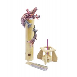 Bamboo Purple Dragon Incense Holder