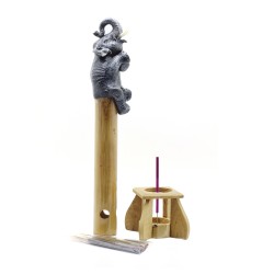 Bamboo Elephant Incense Holder