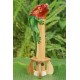 Bamboo Incense Iguana Holder Red With Green Body