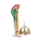 Bamboo Incense Iguana Holder Red With Green Body