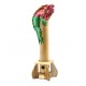 Bamboo Incense Iguana Holder Red With a Green Body