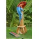Bamboo Incense Iguana Holder Red With Blue Body