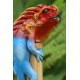 Bamboo Incense Iguana Holder Red With Blue Body