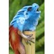 Bamboo Incense Iguana Holder Blue with a Red Body
