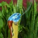 Bamboo Incense Iguana Holder Blue with a Red Body