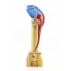 Bamboo Incense Iguana Holder Blue with a Red Body