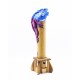 Bamboo Incense Iguana Holder Blue with a Purple Body
