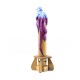 Bamboo Incense Iguana Holder Blue with a Purple Body