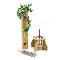 Bamboo Green Dragon Incense Holder