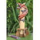 Bamboo Red Dragon Incense Holder